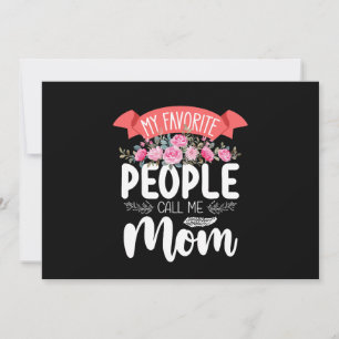 Meine Lieblings-Leute nennen mich Mama Muttertagsf Einladung