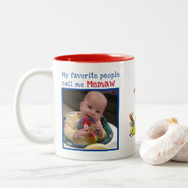 Meine Lieblings-Leute nennen mich Mamaw-Geschenke Zweifarbige Tasse
