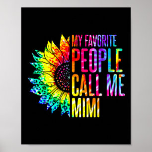 Meine Lieblings-Leute nennen mich Mimi Oma Sonnenb Poster