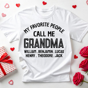 Meine Lieblings-Leute nennen mich Oma Birthday Par T-Shirt