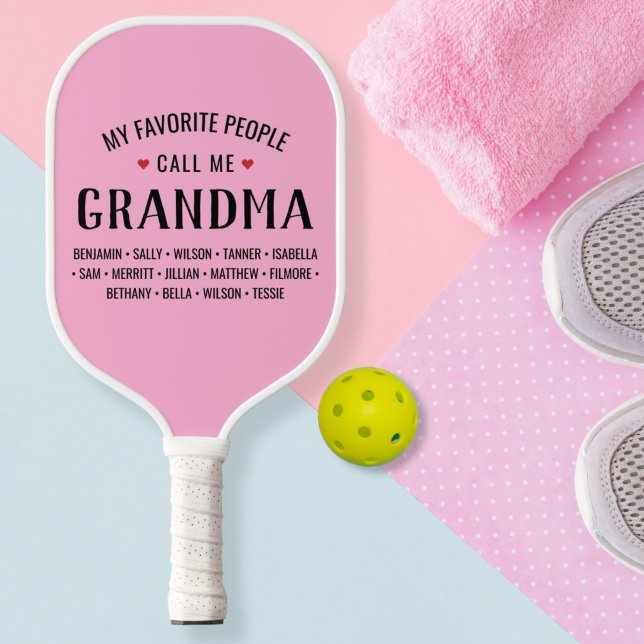 Meine Lieblings-Leute nennen mich Oma Custom Pickleball Schläger (Von Creator hochgeladen)