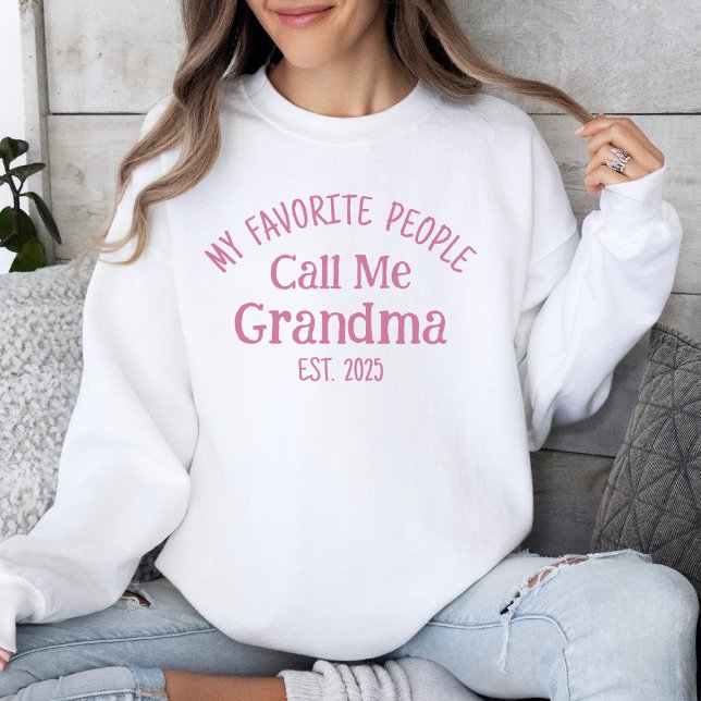 Meine Lieblings-Leute nennen mich Oma Est. 2025 Sweatshirt (Von Creator hochgeladen)