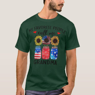 Meine Lieblings-Leute nennen mich Oma Sonnenblume T-Shirt