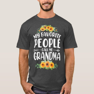 Meine Lieblings-Leute nennen mich Oma Sonnenblume  T-Shirt
