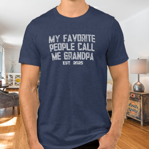 Meine Lieblings-Leute nennen mich Opa Est 2025 Tri-Blend Shirt
