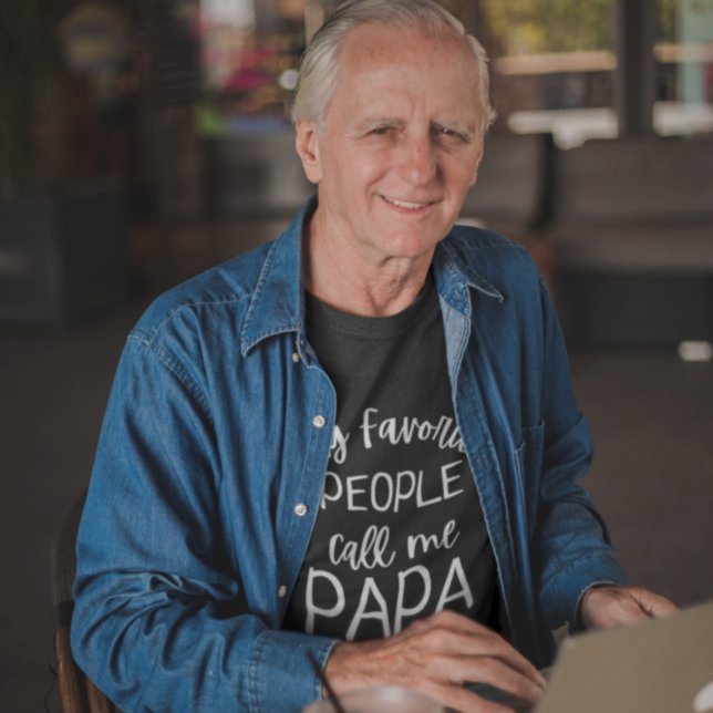 Meine Lieblings-Leute nennen mich Papa Funny Opa T-Shirt (Von Creator hochgeladen)