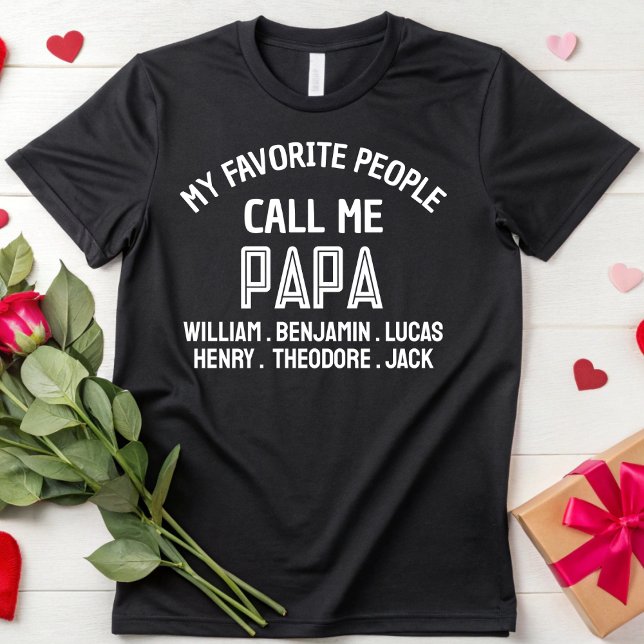Meine Lieblings-Leute nennen mich Papa-Vater Opa-G T-Shirt (Von Creator hochgeladen)