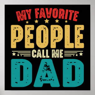 Meine Lieblings-Leute nennen mich Vater Vintagen V Poster
