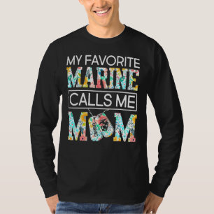 Meine Lieblings-Marine nennt mich Mama Bestes Glüc T-Shirt