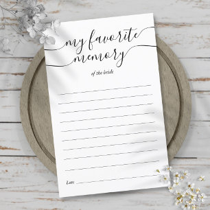 Meine Lieblings-Memory-Showkarte