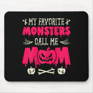 Meine Lieblings-Monster nennen mich Mama Halloween Mousepad