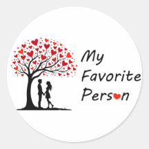 Meine Lieblings-Person ❤️ Valentinstag-Aufkleber