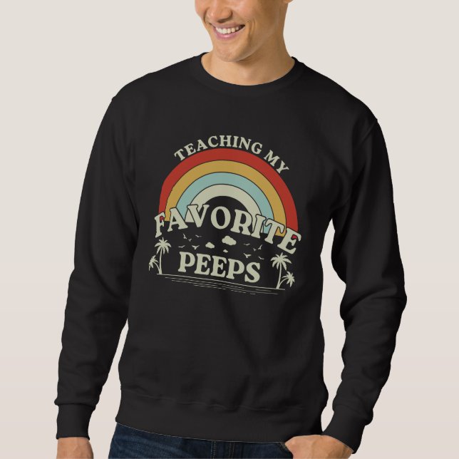 Meine Lieblings-Piepse Retro-Lehrer Geschenke Sweatshirt (Vorderseite)