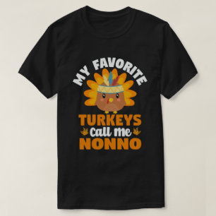 Meine Lieblings-Puten nennen mich Nonno-Erntedank T-Shirt