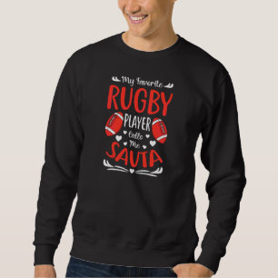 Meine Lieblings-Rugby-Spieler nennt mich Savta Mot Sweatshirt