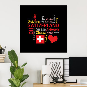Meine Lieblings-Schweizer Dinge Funny Poster