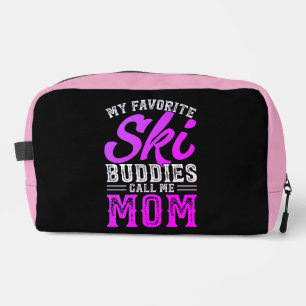 Meine Lieblings-Ski-Buddies nennen mich Mama Waschbeutel