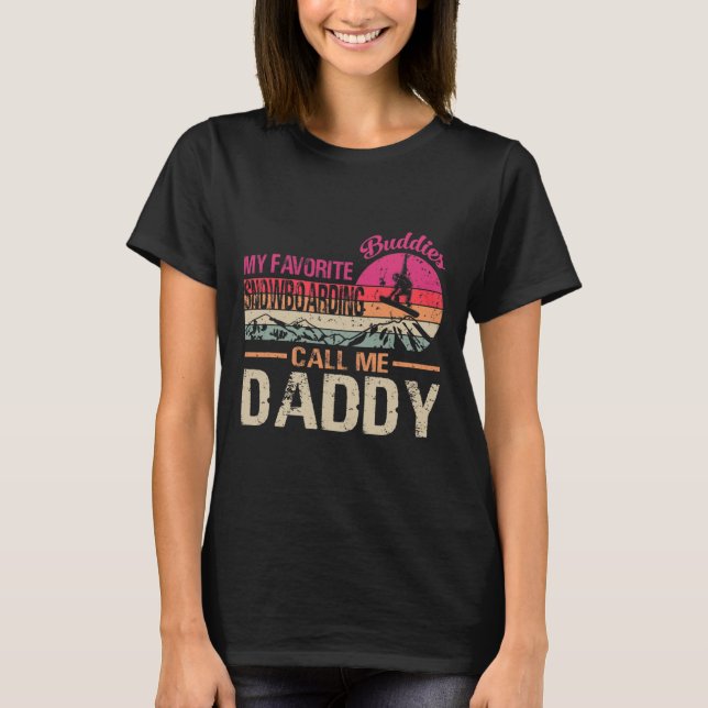 Meine Lieblings-Snowboarden nennen mich Daddy Vin T-Shirt (Vorderseite)
