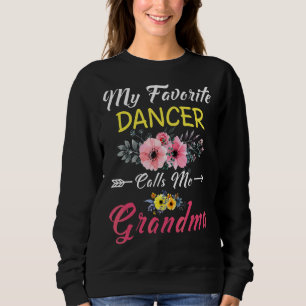 Meine Lieblings-Tänzerin nennt mich Oma-Blume Mutt Sweatshirt