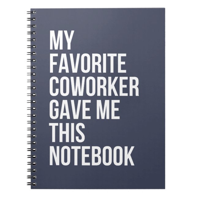 Meine Lieblingsarbeiterin gab mir dieses Notebook Notizblock (Vorderseite)