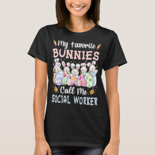 Meine Lieblingsbänder nennen mich Sozialarbeiter-E T-Shirt