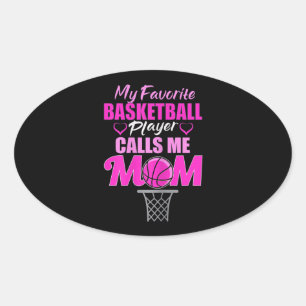 Meine Lieblingsbasketballspielerin nennt mich Mama Ovaler Aufkleber