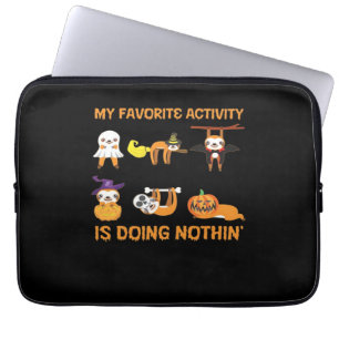 Meine Lieblingsbeschäftigung ist Nichts-Tun Retro Laptopschutzhülle