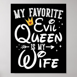 Meine Lieblingsböse Königin ist Halloween-Geschenk Poster