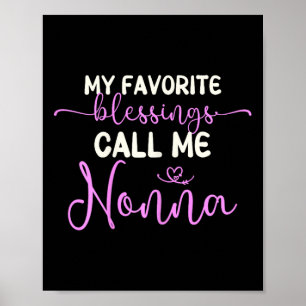 Meine Lieblingsbotschaften nennen mich Nonna Grand Poster