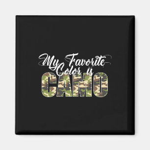 Meine Lieblingsfarbe ist die Camouflage Funny Camo Magnet