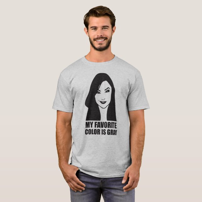 Meine Lieblingsfarbe ist grau T-Shirt (Vorne ganz)