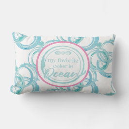 Meine Lieblingsfarbe ist Ocean Throw Kissen Für Draußen