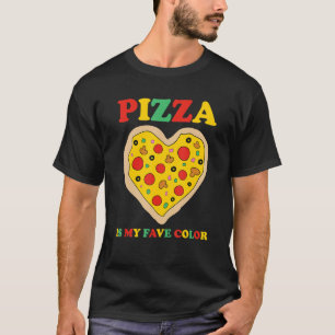 Meine Lieblingsfarbe ist Pizza Pepperoni Slice Dou T-Shirt