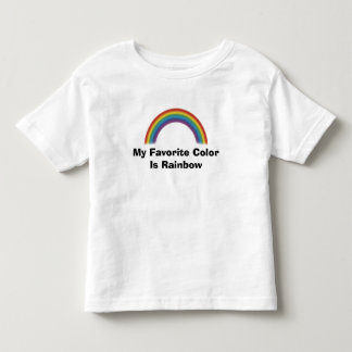 Meine Lieblingsfarbe ist Regenbogen Kleinkind T-shirt