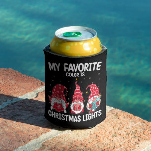 Meine Lieblingsfarbe ist Weihnachtsbeleuchtung Gno Dosenkühler