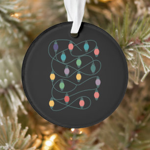 Meine Lieblingsfarbe ist Weihnachtsbeleuchtung Lus Ornament