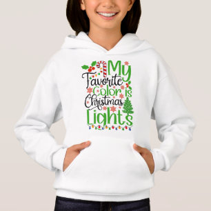Meine Lieblingsfarbe ist Weihnachtslicht-55667 Hoodie