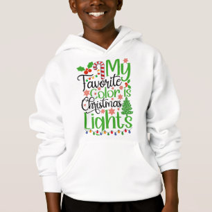 Meine Lieblingsfarbe ist Weihnachtslicht-55667 Hoodie