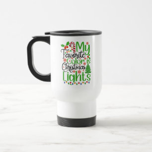 Meine Lieblingsfarbe ist Weihnachtslicht-55667 Reisebecher