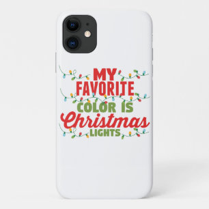 Meine Lieblingsfarbe ist Weihnachtslicht Case-Mate iPhone Hülle