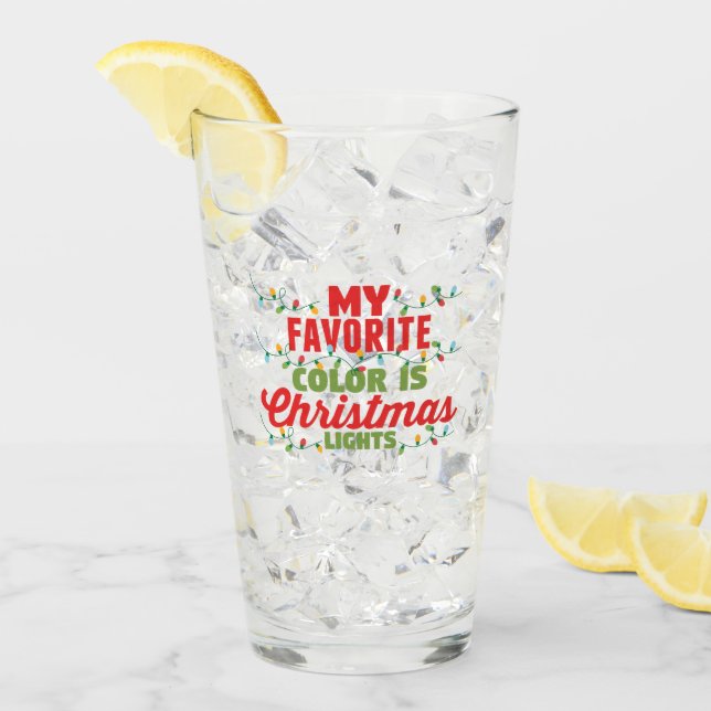 Meine Lieblingsfarbe ist Weihnachtslicht Glas (Vorderseite Ice)