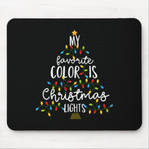 Meine Lieblingsfarbe ist Weihnachtslicht Kinder Ju Mousepad