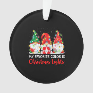 Meine Lieblingsfarbe ist Weihnachtslicht Ornament