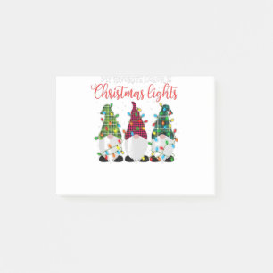 Meine Lieblingsfarbe sind Weihnachtsleuchten, drei Post-it Klebezettel