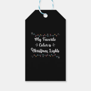 Meine Lieblingsfarbe sind Weihnachtslichter Lustig Geschenkanhänger