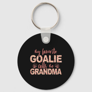 Meine Lieblingsgoalie nennt mich Grandma Hockey Go Schlüsselanhänger