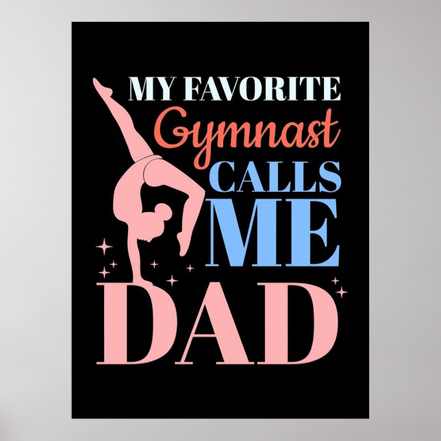 Meine Lieblingsgymnastin nennt mich Daddy Poster (Vorne)