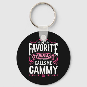 Meine Lieblingsgymnastin nennt mich Gammy Gymnasti Schlüsselanhänger