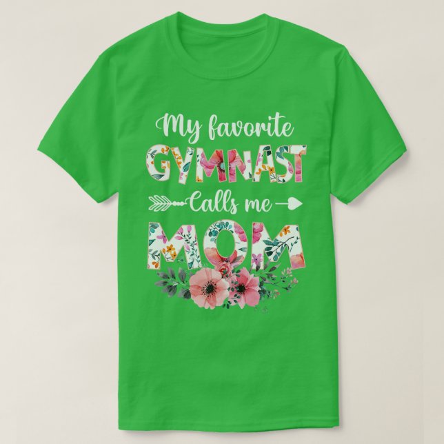 Meine Lieblingsgymnastin nennt mich Mama Gymnastik T-Shirt (Design vorne)