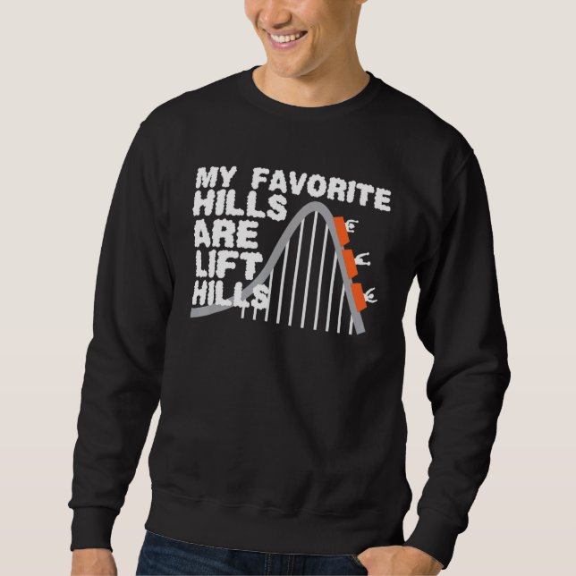 Meine Lieblingshügel sind der Roller-Untersetzer v Sweatshirt (Vorderseite)